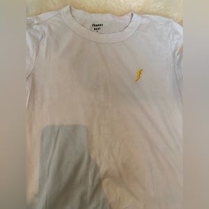 aritzia sunday best lighting bolt baby tee